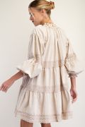 Load image into Gallery viewer, Easel Mineral Washed Cotton Tiered Dress
