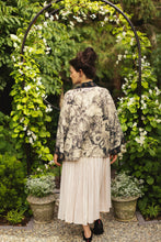 Load image into Gallery viewer, Market of Stars Honey &amp; The Moon Pixie Duster Crop Kimono w/ Florals &amp; Bees.
