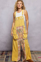 Load image into Gallery viewer, Pol Clothing  Vintage Washing Printed Wide Side Pockets Woven Overalls
