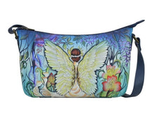 Load image into Gallery viewer, Anuschka Enchanted Garden Shoulder Hobo
