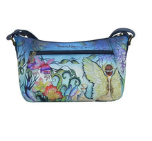 Load image into Gallery viewer, Anuschka Enchanted Garden Shoulder Hobo
