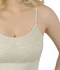 Elietian Spaghetti Strap Bra with Lace Overlay