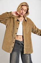 Load image into Gallery viewer, Easel Corduroy Shirt Jacket
