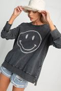 Easel Mineral Washed Terry Loose Fit Pullover