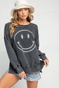 Easel Mineral Washed Terry Loose Fit Pullover