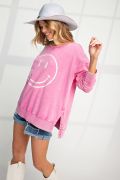Easel Mineral Washed Terry Loose Fit Pullover