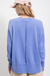 Easel Washed Terry Pullover