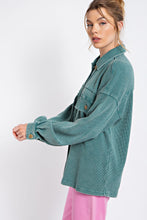Load image into Gallery viewer, Easel Washed Thermal Knit Top
