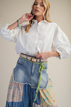 Load image into Gallery viewer, Easel 3/4 Sleeve Button Down Poplin Shirt
