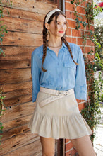 Load image into Gallery viewer, Easel Star Patch Washed Button Down Shirt
