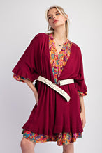 Load image into Gallery viewer, Easel Ruffle Hem Loose Cardigan
