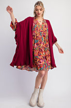 Load image into Gallery viewer, Easel Ruffle Hem Loose Cardigan
