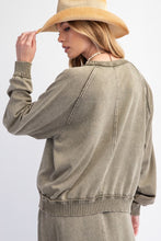 Load image into Gallery viewer, Easel Mineral Washed Terry Knit Pullover
