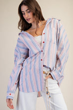 Load image into Gallery viewer, Easel Yarn Dye Striped Button Down
