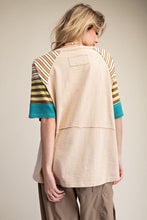 Load image into Gallery viewer, Easel Stripe Mix Washed Cotton Top
