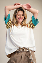 Load image into Gallery viewer, Easel Stripe Mix Washed Cotton Top
