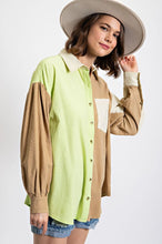 Load image into Gallery viewer, Easel Color Blocked Loose Fit Shirt
