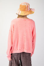 Load image into Gallery viewer, Easel Flower Patch Washed Terry Knit Pullover
