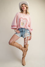Load image into Gallery viewer, Easel Patch Front Mineral Washed Cotton Knit Top

