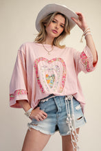 Load image into Gallery viewer, Easel Patch Front Mineral Washed Cotton Knit Top
