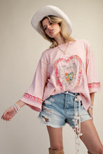 Load image into Gallery viewer, Easel Patch Front Mineral Washed Cotton Knit Top
