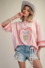 Load image into Gallery viewer, Easel Patch Front Mineral Washed Cotton Knit Top
