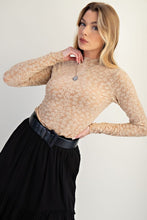 Load image into Gallery viewer, Easel Burnout Lace Fitted Top
