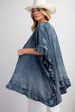 Load image into Gallery viewer, Easel Washed Denim Cardigan
