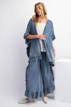 Load image into Gallery viewer, Easel Washed Denim Cardigan
