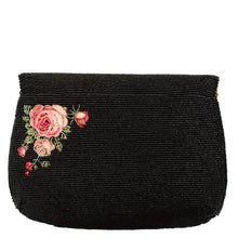 Load image into Gallery viewer, Mary Frances Tea Time Black And Gold Fairytale Beaded Crossbody Handbag
