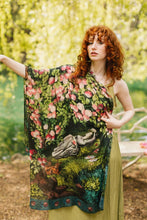 Load image into Gallery viewer, Market of Stars The Daydreamer Scarf with Sleeping Beauty, Roses &amp; Rabbits
