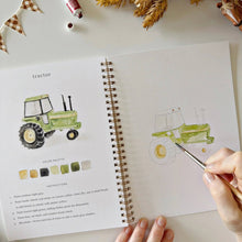 Load image into Gallery viewer, Emily Lex Studio Farm watercolor workbook
