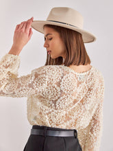 Load image into Gallery viewer, Choklate Paris Textured Rosette Blouse
