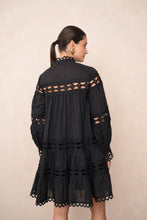Load image into Gallery viewer, Choklate Paris Ellie Short Dress in Openwork Cotton

