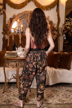 Load image into Gallery viewer, Market of Stars Momento Linen Crop Artist Pant w/ Floral Print &amp; Skull
