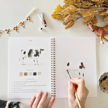 Load image into Gallery viewer, Emily Lex Studio Farm watercolor workbook
