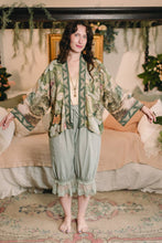 Load image into Gallery viewer, Market of Stars Fleur De Soleil Pixie Crop Kimono w/ Florals &amp; Butterfly
