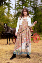 Load image into Gallery viewer, Market of Stars Love Revolution Bohéme Slip Dress w/ Sun, Horse &amp; Florals
