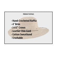 Load image into Gallery viewer, Scala Hats Scala Straw Round Crown Levanzo
