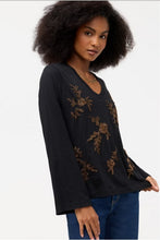 Load image into Gallery viewer, Johnny Was Beaded Kimono Sleeve Tee
