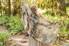 Load image into Gallery viewer, Market of Stars Earth &amp; Sky Scarf with Tree Print.
