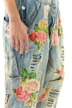Load image into Gallery viewer, Magnolia Pearl Floral App Overall Washed Indigo
