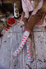 Load image into Gallery viewer, Magnolia Pearl Candy Heart OTK Socks
