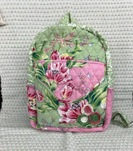 Load image into Gallery viewer, April Cornell Spring Bouquet Quilted Backpack
