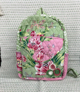 April Cornell Spring Bouquet Quilted Backpack