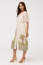 Load image into Gallery viewer, Johnny Was Button Front Drawstring Dress
