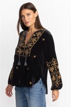 Load image into Gallery viewer, Johnny Was Palmira Curved Hem Prairie Blouse

