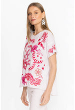 Load image into Gallery viewer, Johnny Was Raw Detail Swing Tee Cassia
