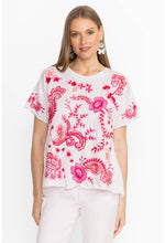 Load image into Gallery viewer, Johnny Was Raw Detail Swing Tee Cassia
