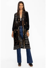 Load image into Gallery viewer, Johnny Was Velvet Bishop Sleeve Kimono Coat Jenai
